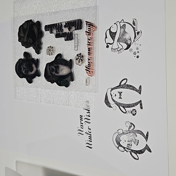 CTMH  WINTRY WISHES my Acrylix stamps - Picture 2 of 3